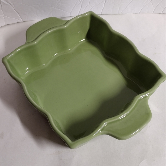 Chantal Casserole Bakeware Dish W/lid Green Freezer/Microwave/Oven Safe 1 qt - Picture 2 of 7